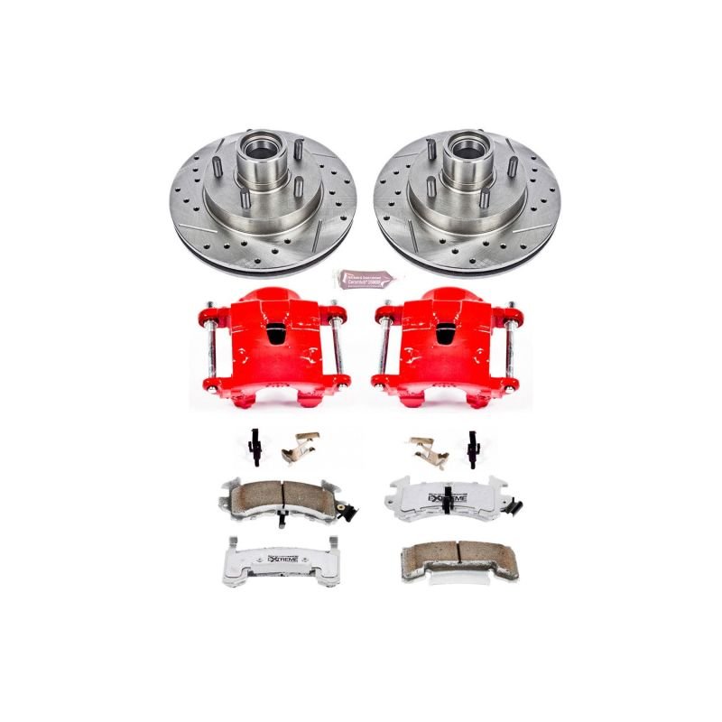 Power Stop 95 - 97 Chevrolet Blazer Front Z26 Street Warrior Brake Kit w/Calipers - My Store