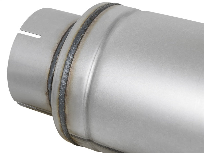 aFe ATLAS Aluminized Steel Muffler 5in Center/Center 24in L x 7in Diameter - Round Body - My Store
