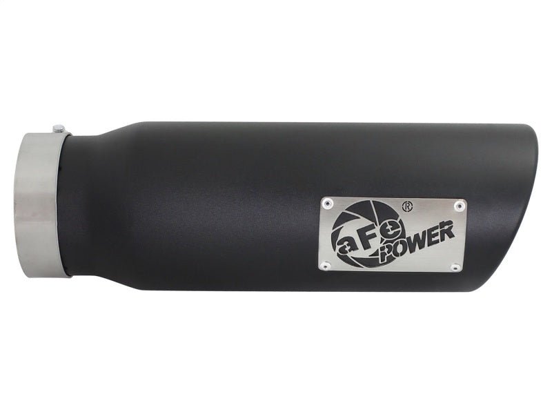 aFe Diesel Exhaust Tip Bolt On Black 4in Inlet x 5in Outlet x 15in - My Store