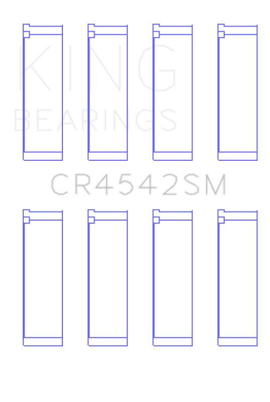 King Engine Bearings Honda K - Series (Except A3)/16V 2.0L/2.3L/2.4L (Size +0.25mm) Conrod Bearing Set - My Store