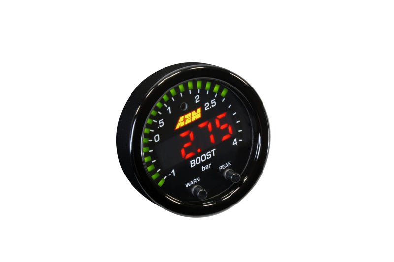 AEM X - Series Boost Pressure - 30inHg 60psi Gauge Kit - My Store