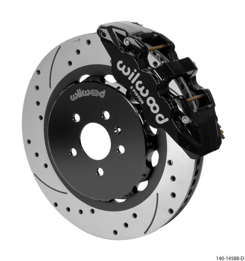 Wilwood AERO6 Front Kit 15.00in BBK - 08 - 12 Audi A4/A5/S5 - Drilled & Slotted Rotor - My Store