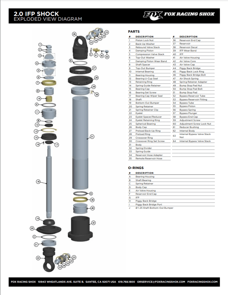 Fox Reducer 0.400 Ilg Dia. 0.630 ID Dia. 0.1.400 OD 0.530 Tlg - My Store