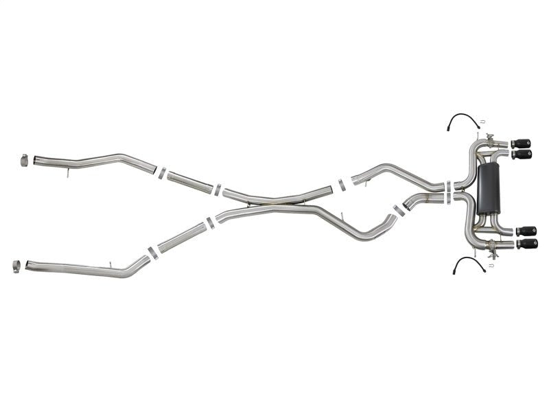 aFe MACH Force - Xp 3.5in. 304 SS C/B Exhaust System 15 - 18 BMW X5 M (F85) V8 - 4.4L (tt) - Black Tip - My Store