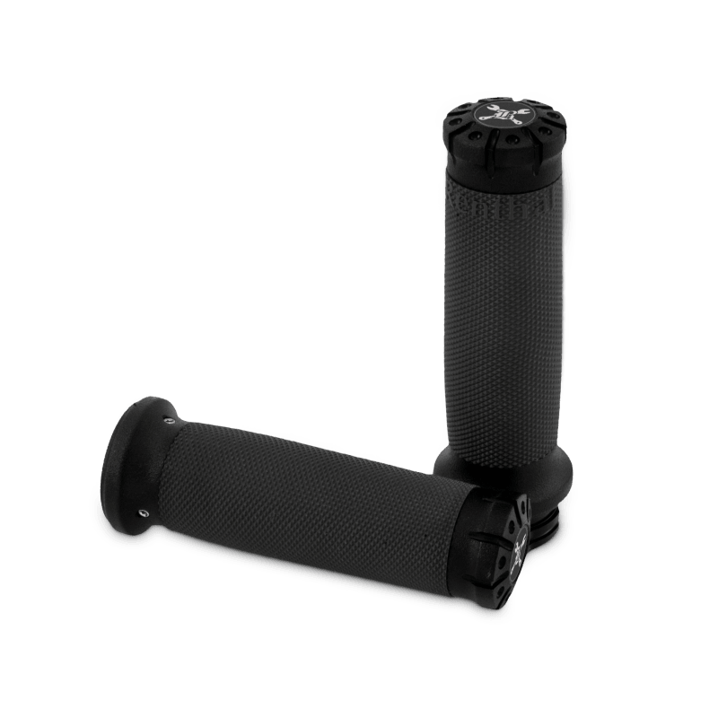 Burly Brand 08 - 24 H - D TBW Set Hawk Billet Handle Grip Set - Textured Black - My Store