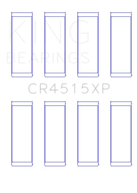King Ford/Mazda Duratec 121ci 2.0L 16V (Size .026) Connecting Rod Bearings (Set of 4) - My Store