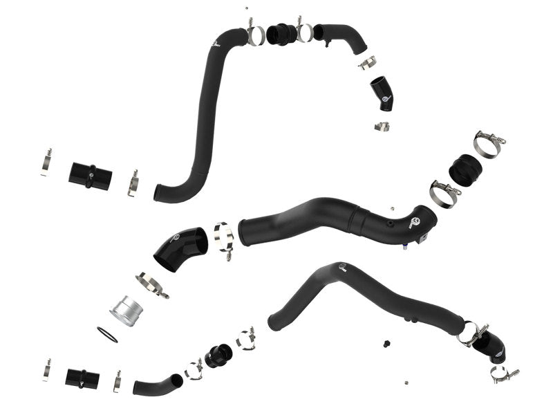 aFe BladeRunner 21 - 22 Ford F - 150 Ecoboost V6 - 3.5L(tt) Aluminum Hot and Cold Charge Pipe Kit Black - My Store