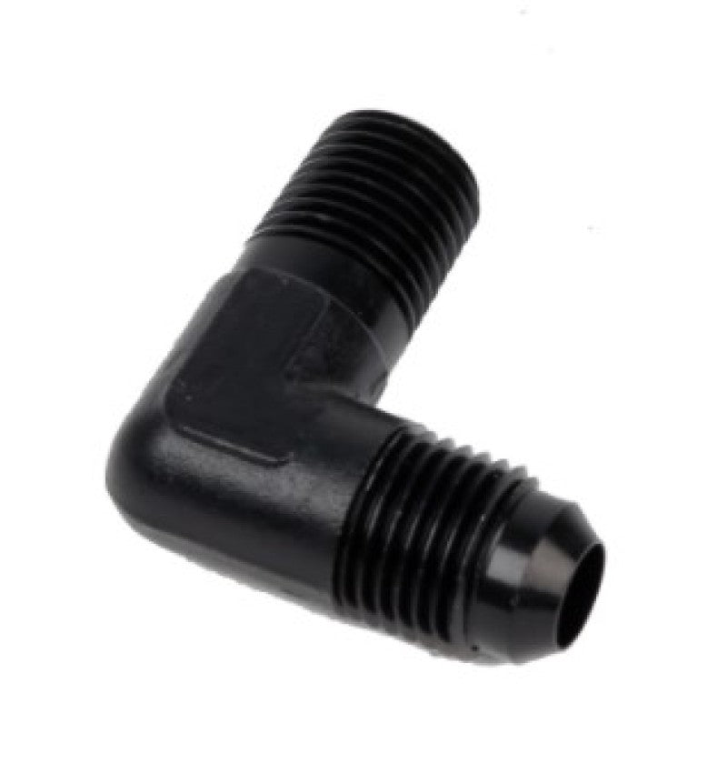 Aeromotive Fitting Elbow 1/4in - MNPT to AN - 06 90 - Deg Black - My Store