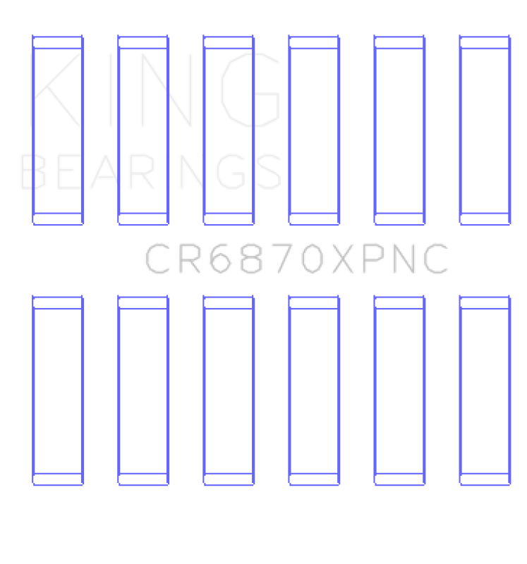 King Engine Bearings Nissan VR38DETT (Size .026) pMaxKote Performance Con Rod Bearing Set - My Store