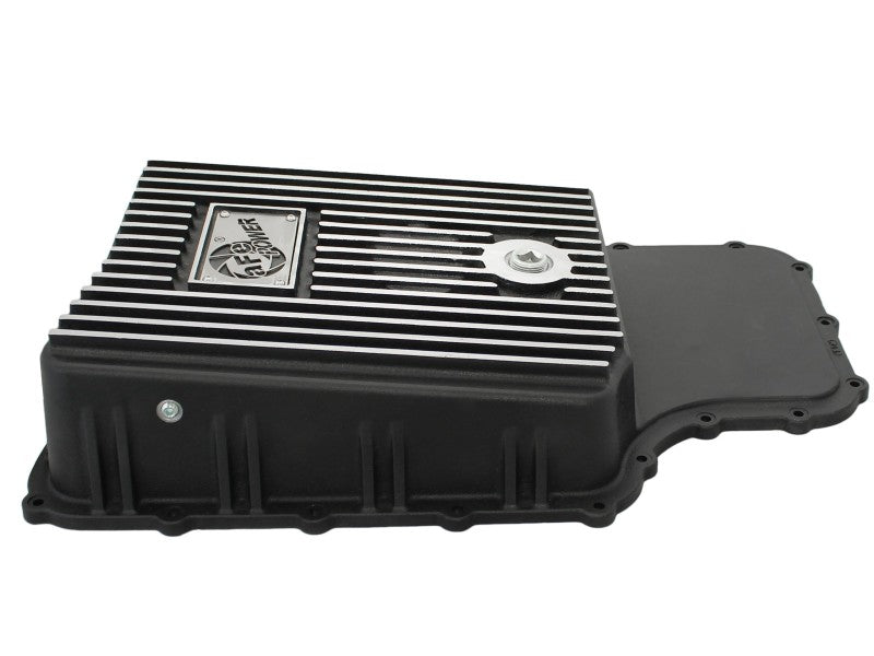 aFe Power Transmission Pan Black Machined 11 - 14 Ford 6R140 Trucks V8 6.7L (td) - My Store
