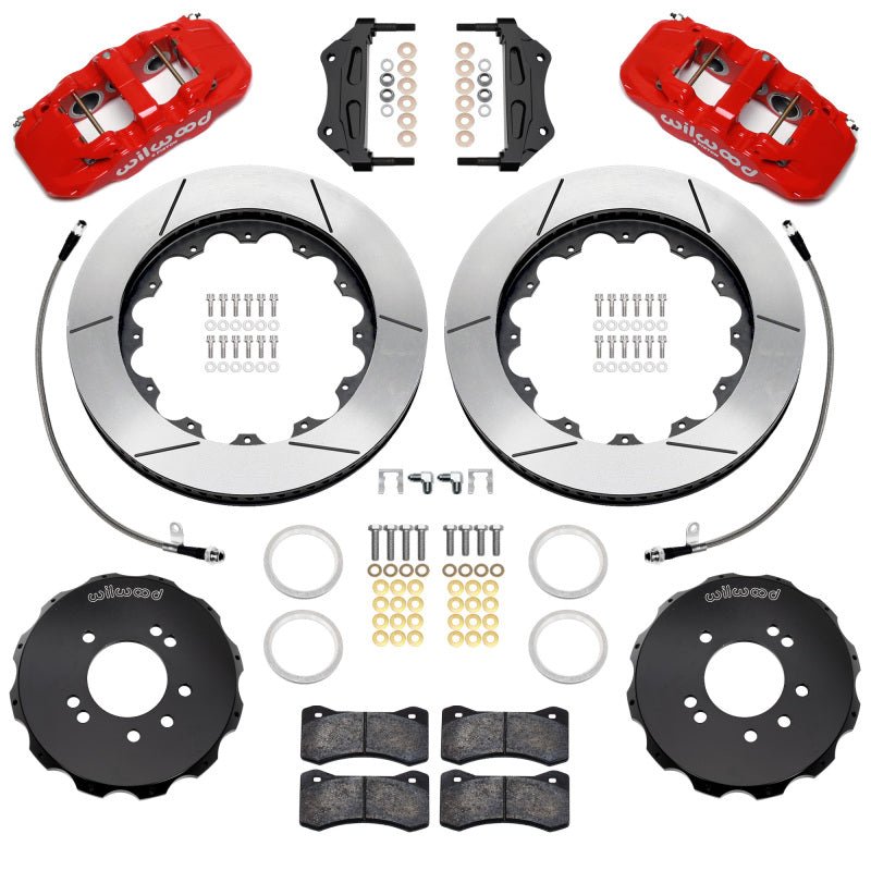 Wilwood 89 - 98 Nissan 240SX/89 - 94 Skyline/90 - 96 300ZX Aerolite 6R Front BBK w/ 14in SLT Rotors - Red - My Store