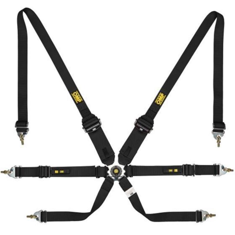OMP Safety Harness One 2In Convertible Black Pull Up Conv Pull Down - (Fia 8853 - 2016) - My Store