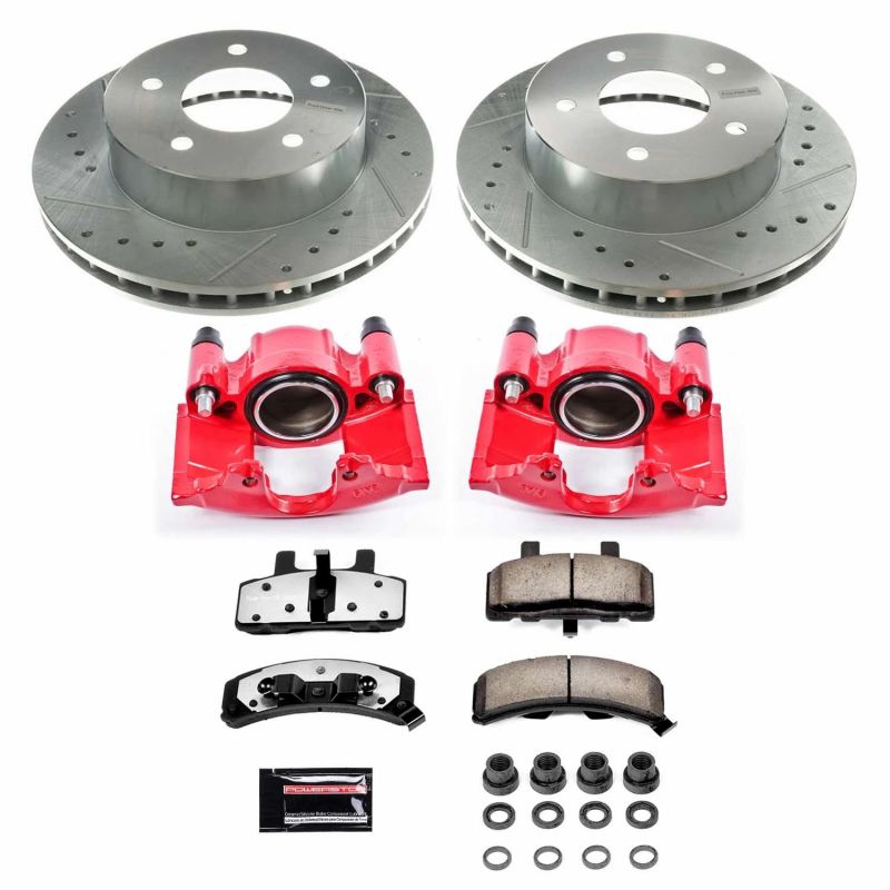 Power Stop 90 - 02 Chevrolet Astro Front Z36 Truck & Tow Brake Kit w/Calipers - My Store