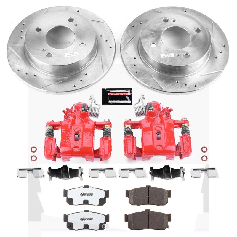Power Stop 99 - 01 Infiniti G20 Rear Z26 Street Warrior Brake Kit w/Calipers - My Store