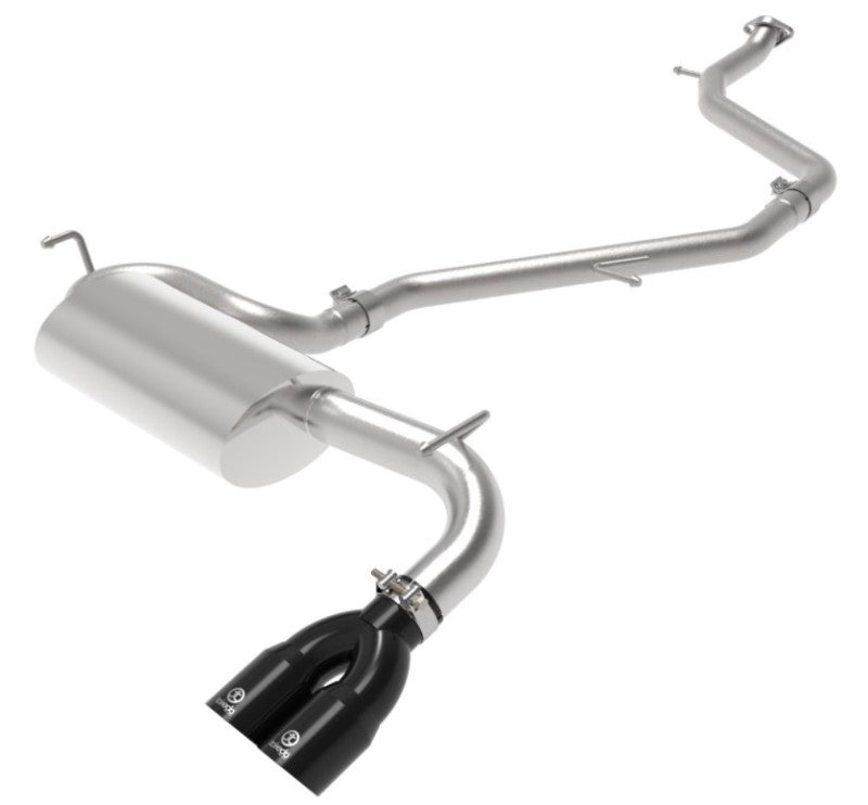aFe Takeda 18 - 21 Toyota C - HR 2.0L 2.5in 304 Stainless Steel Cat - Back Exhaust w/ Black Tip - My Store