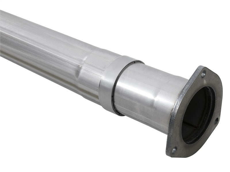 aFe Rebel XD 4in SS Down - Pipe Back Exhaust w/Dual Polished Tips 17 - 18 Ford Diesel Trucks V8 - 6.7L(td) - My Store
