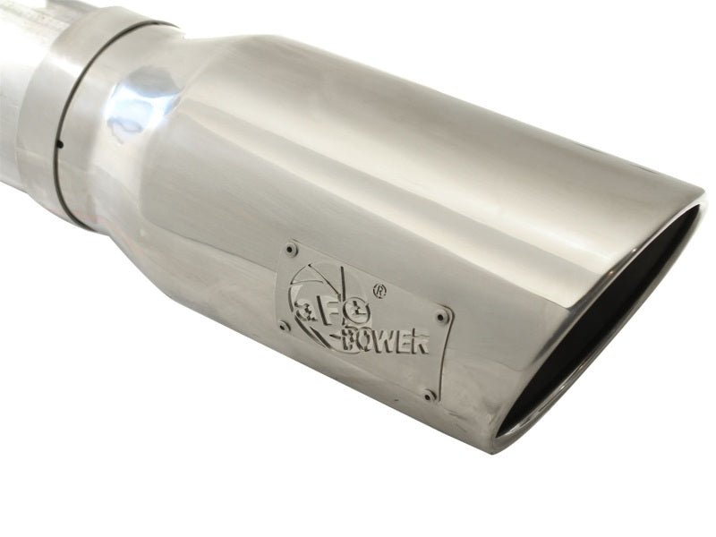 aFe MACHForce XP 5in DPF - Back Stainless Steel Exh Sys, polished tip,Ford Diesel Trucks 11 - 14 V8 - 6.7L - My Store