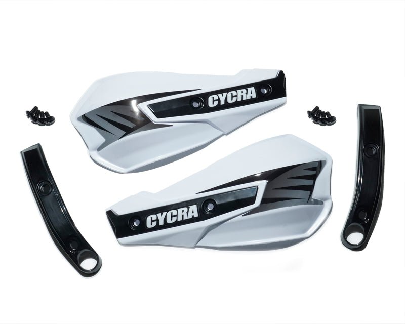 Cycra Vortex Replacement Hand Shields w/Abrasion Guards - White - My Store