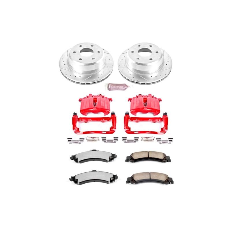 Power Stop 02 - 06 Cadillac Escalade Rear Z36 Truck & Tow Brake Kit w/Calipers - My Store