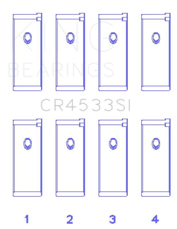 King Engine Bearings Nissan QR25DE DOHC 16 Valves Rod Bearing Set - Size STD - My Store