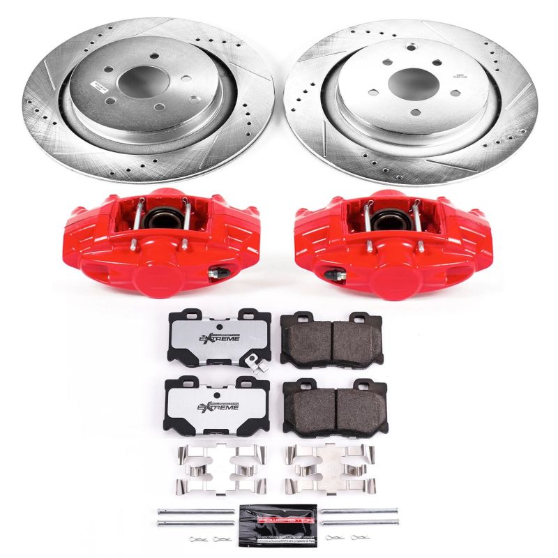 Power Stop 09 - 13 Infiniti FX50 Rear Z26 Street Warrior Brake Kit w/Calipers - My Store