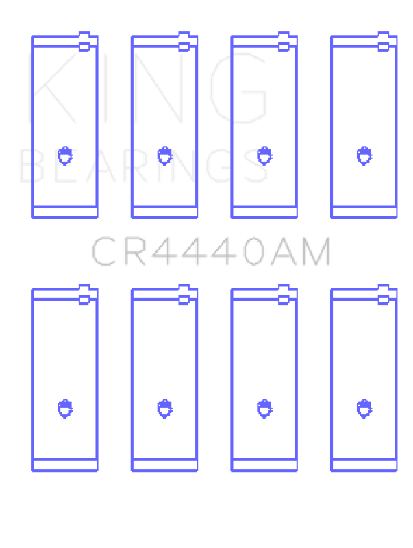 King Engine Bearings Ford 73HM 83HM 85HM Cosworth Yb (Size +0.25mm) Connecting Rod Bearing Set - My Store