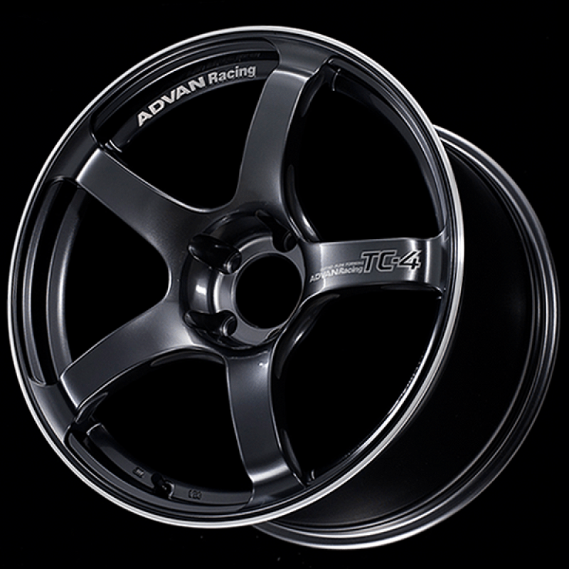 Advan TC4 18x9.5 +45 5 - 120 Racing Black Gun Metallic and Ring Wheel - My Store
