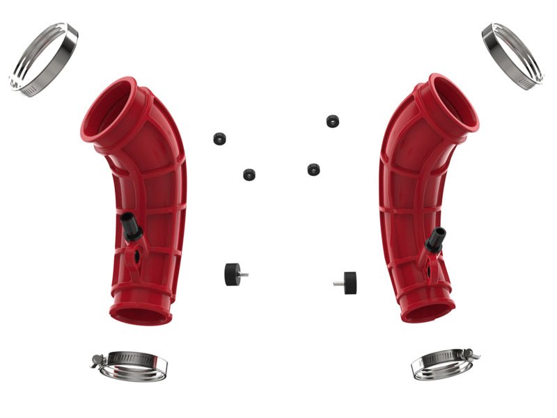 aFe Power 22 - 24 Toyota Land Cruiser (J300) / 22 - 24 Toyota Tundra V6 - 3.4L (tt) Red Turbo Inlet Pipes - My Store