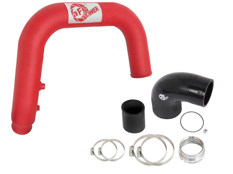 aFe BladeRunner 2.5in Red IC Tube Hot Side w/ Coupling & Clamp Kit 2016 GM Colorado/Canyon 2.8L - My Store