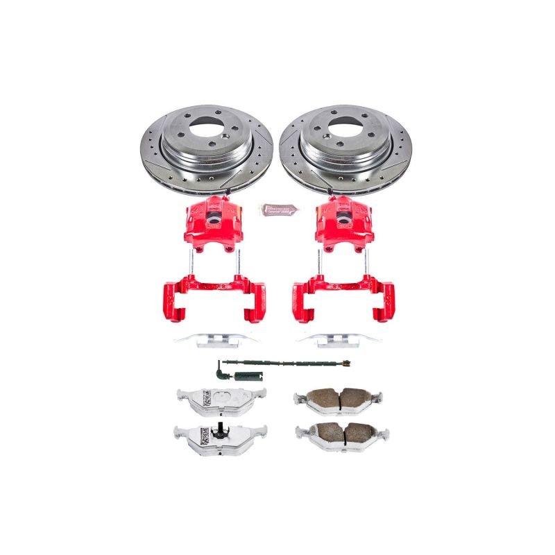Power Stop 01 - 05 BMW 325xi Rear Z26 Street Warrior Brake Kit w/Calipers - My Store