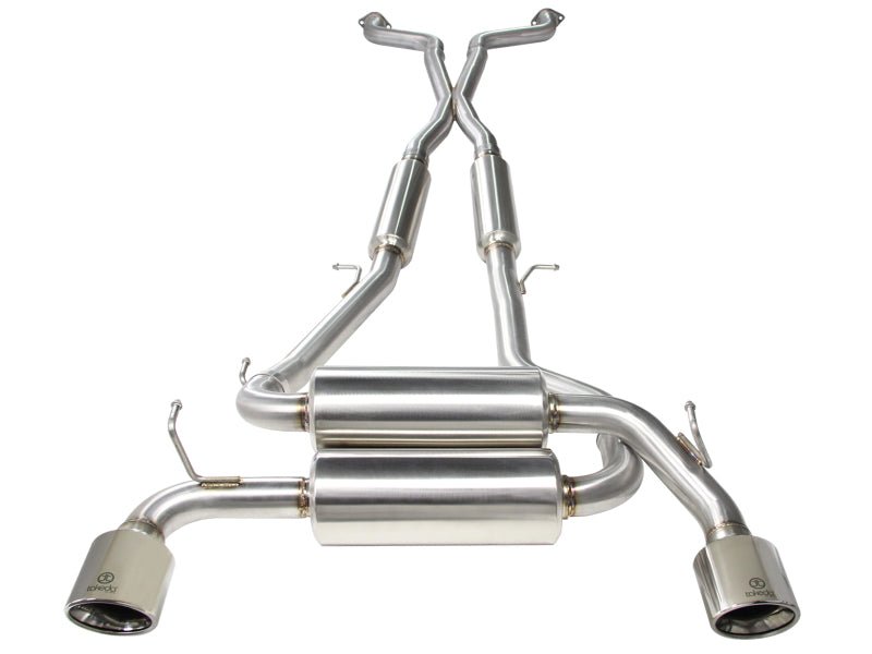 aFe Takeda 2 - 1/2in 304SS Cat - Back Exhaust Infiniti G37 08 - 13/Q60 14 - 15 V6 - 3.7 w/ Polished Tips - My Store