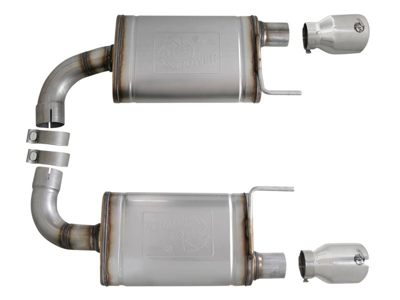 aFe MACH Force - Xp SS Axle Back Exhaust w/Polished Tips 15 - 17 Ford Mustang GT V8 - 5.0L - My Store
