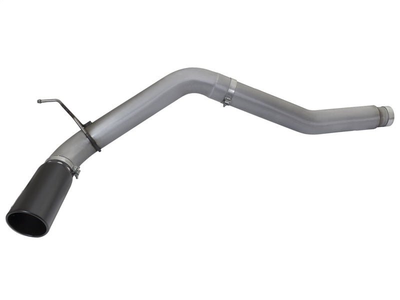 aFe LARGE BORE HD 5in DPF - Back SS Exhaust w/ Black Tip 2016 Nissan Titan 5.0L V8 (td) CC SB - My Store