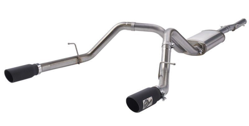 aFe Apollo GT Series 3 IN 409 SS Cat - Back Exhaust System w/ Black Tip GM Sierra 1500 09 - 18 - My Store