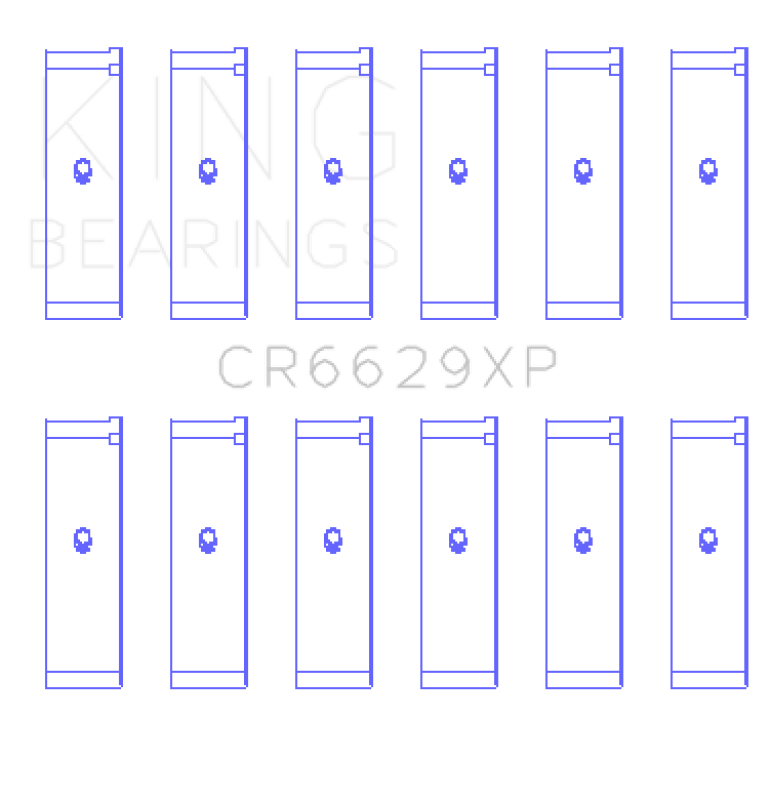 King Engine Bearings Nissan TB48DE/TB45E/TB42 Set of 6 - My Store