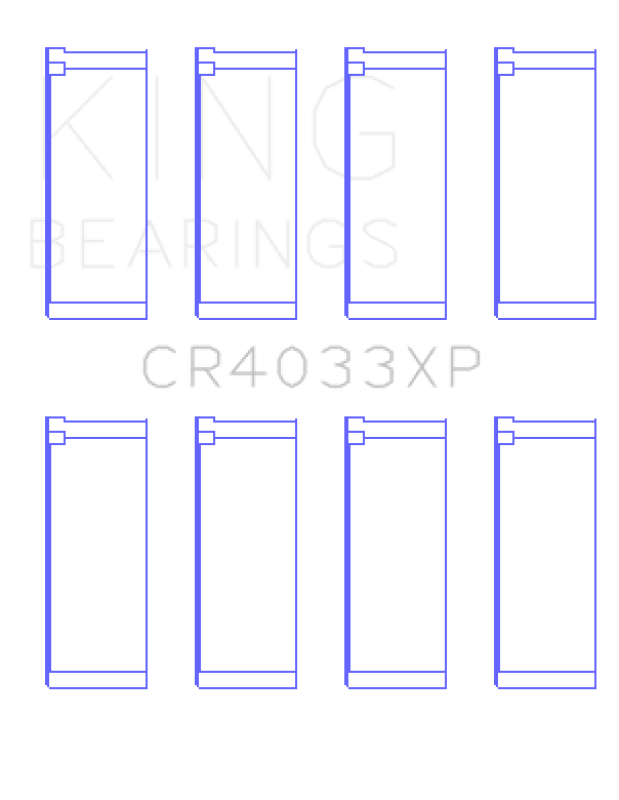 King Engine Bearings Honda F20C/F22C / 97 - 01 H22A4 (Size .025) Rod Bearing Set - My Store
