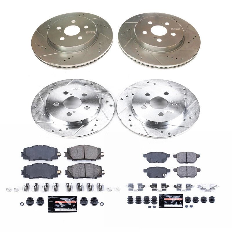Power Stop 20 - 22 Toyota Prius Prime Front and Rear Z23 Evolution Brake Kit - My Store