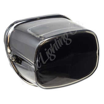 compare product Letric Lighting 1999+ OEM Sq Back Model Squareback LED Taillight - Black (Chrome Housing/Clear Lens)
