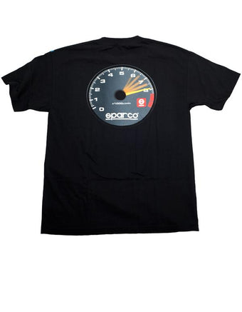 compare product Sparco T-Shirt Tach Blk Xlrg