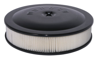 compare product Moroso Racing Air Cleaner - 14in x 3in Filter - Aluminum - Black Powder Coat