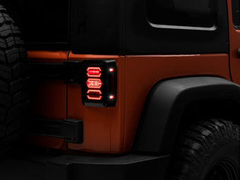 compare product Raxiom 07-18 Jeep Wrangler JK LED Tail Lights- Black Housing (Smoked Lens)
