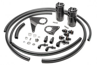 compare product Radium Engineering Dual Catch Can Kit 08-16 Mitsubishi Evo Fluid Lock