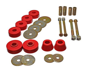 compare product Energy Suspension Chevy Pickup Body Mounts - Red