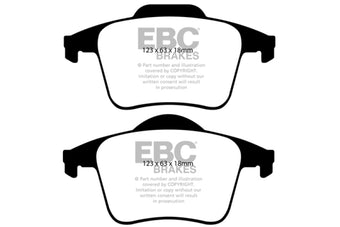 compare product EBC 03-07 Volvo XC90 2.5 Turbo Ultimax2 Rear Brake Pads