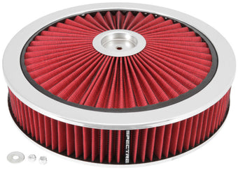 compare product Spectre ExtraFlow HPR Air Cleaner Assembly 14in. x 3in. - Red