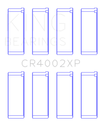 compare product King Engine Bearings Mazda B6/B6-T/ZM/B3/B5 Connecting Rod Bearings (Set of 4) - Size +.026mm