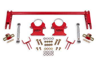 compare product BMR 79-04 Ford Mustang 1.25in Rear Weld-on Anti-roll Bar Kit - Hollow - Red