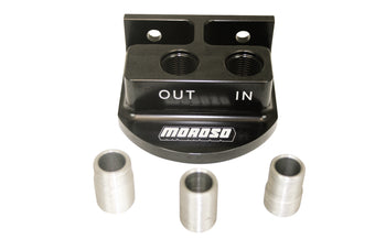 compare product Moroso Remote Spin On Oil Filter Mount - 13/16in & 3/4in & 22mm Oil Filters