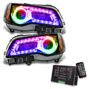 compare product Oracle 11-14 Chrysler 300C SMD HL - Black - NON HID - DRL - w/ 2.0 Controller