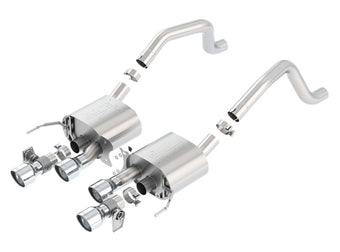 compare product Borla 15 Chevy Corvette C7 ZO6 6.2L w/o AFM w/ NPP ATAK Quad RD RL AC Tips Center Rear Exit Exhaust